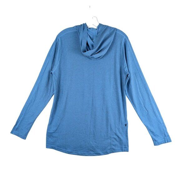 PrAna Shirt Mens Small Clear Sky Repeater Hoodie Lightweight NWT $99 - Picture 2 of 6